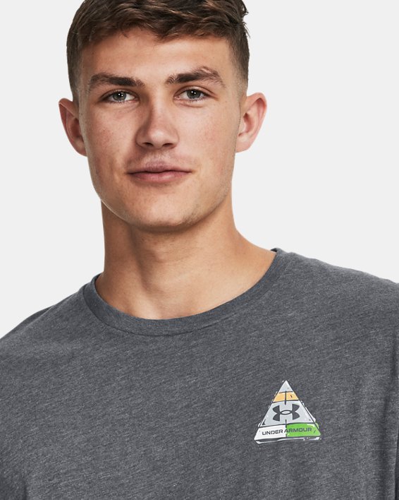 Men's UA Food Pyramid Short Sleeve in Gray image number 3
